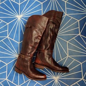 Frye Dorado, lug bottom boots, oxblood